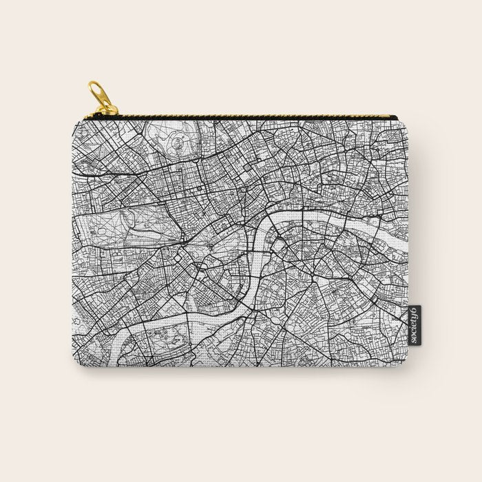 London Map White Carry All Pouch Gallery Image 1