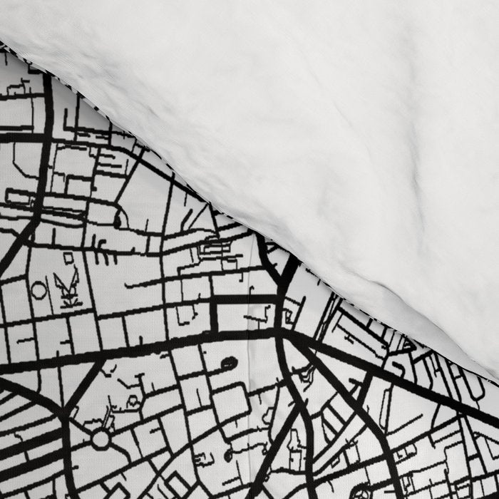 London Map White Comforter Gallery Image 4