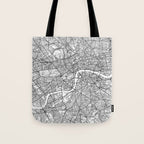 London Map White Tote Bag Gallery Image 1