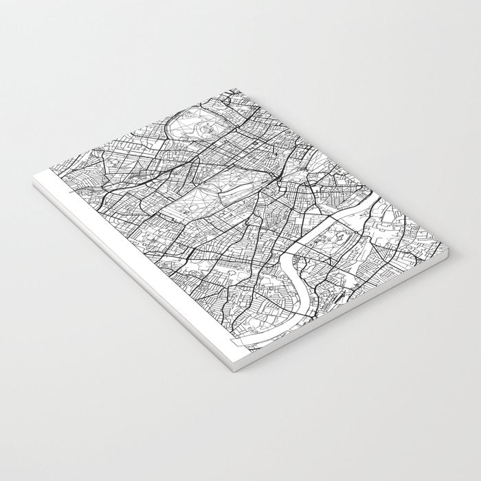 London Map White Notebook Gallery Image 3