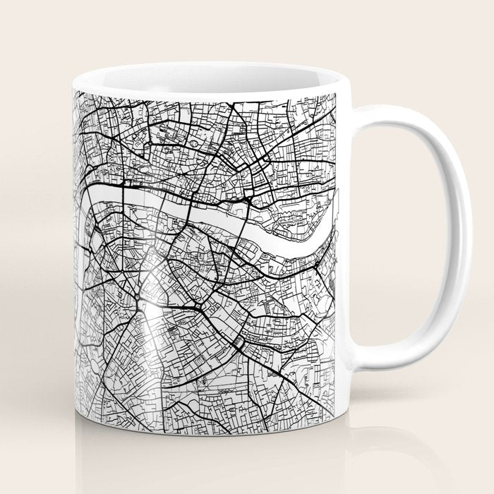 London Map White Coffee Mug Gallery Image 1