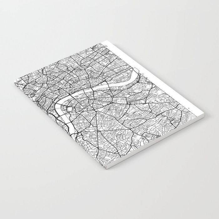 London Map White Notebook Gallery Image 2