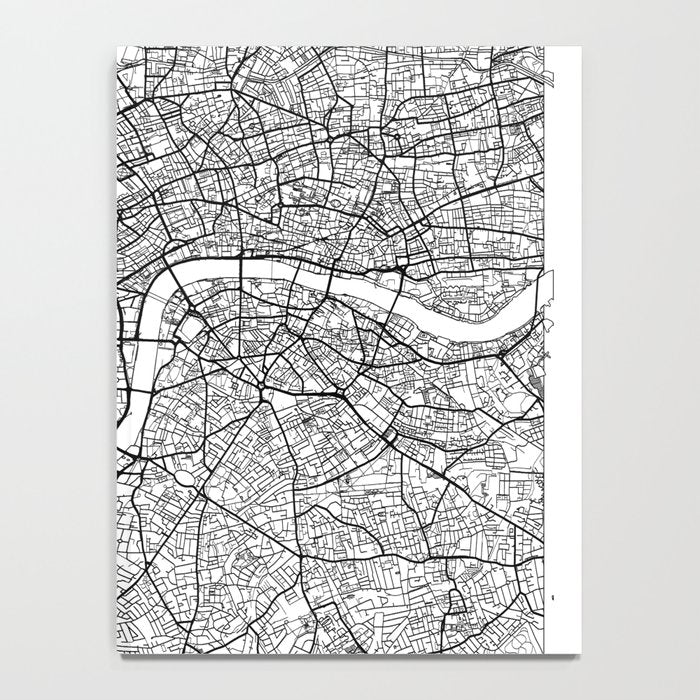 London Map White Notebook Gallery Image 4