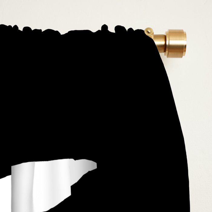 Lemon Tree In Black  Window Curtain Gallery Image 2