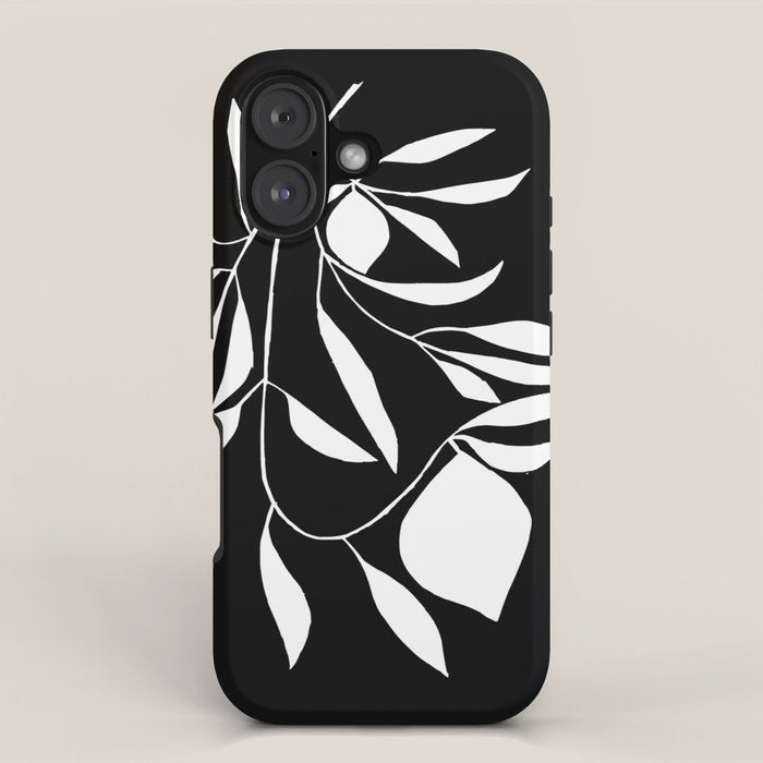 Lemon Tree In Black  iPhone Case Gallery Image 1