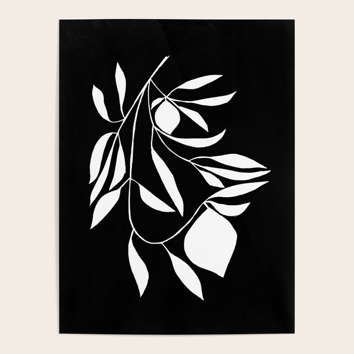 Lemon Tree In Black  Poster Gallery Image 4