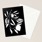 Lemon Tree In Black  Stationery Card Gallery Image 2