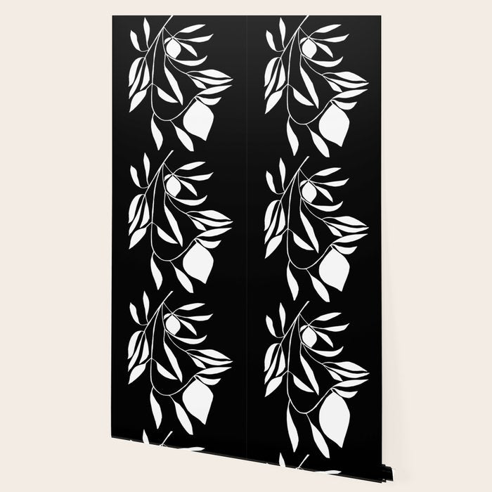 Lemon Tree In Black  Wallpaper Gallery Image 2