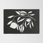 Lemon Tree In Black  Rug Gallery Image 2