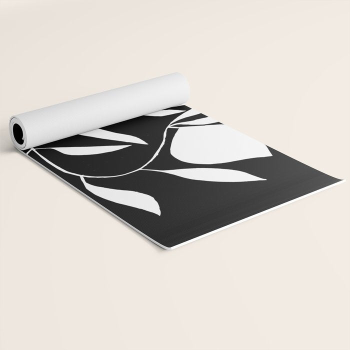 Lemon Tree In Black  Yoga Mat Gallery Image 2
