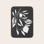 Lemon Tree In Black  Bath Mat Gallery Image 1