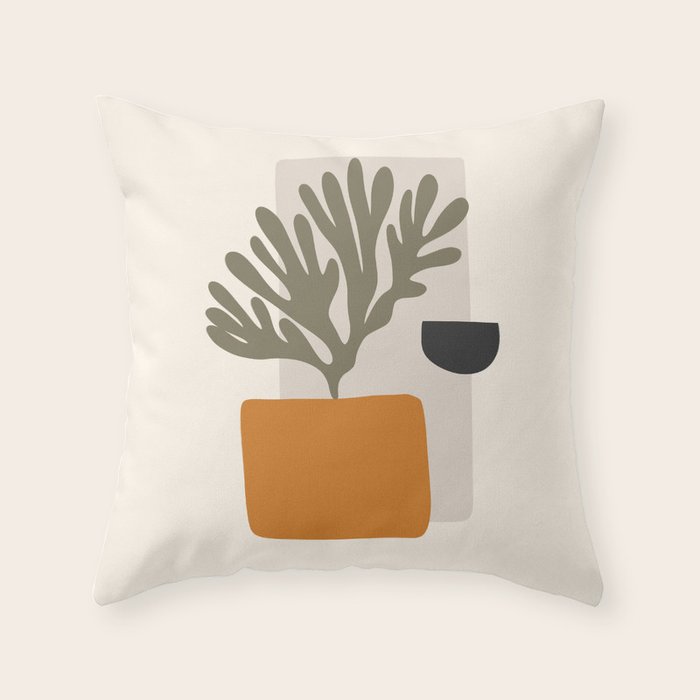 Exhibition poster Henri Matisse-Florentia. Throw Pillow Gallery Image 6