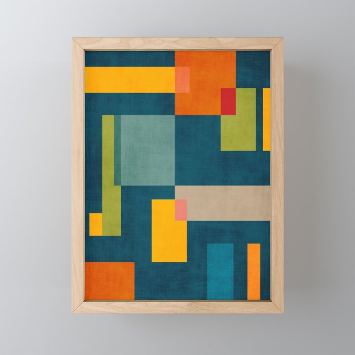 Geometric Colorful Modern Design Artwork  Mini Art Print Gallery Image 1