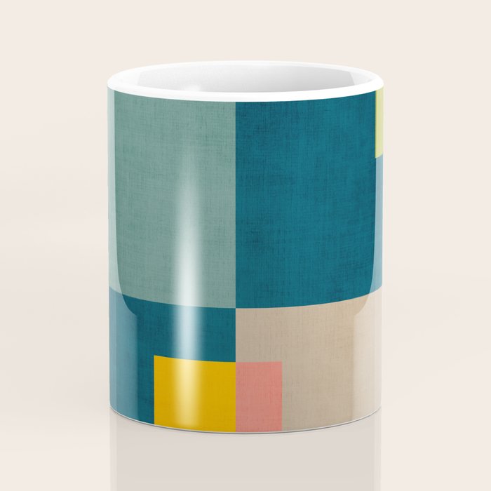 Geometric Colorful Modern Design Artwork  Coffee Mug Gallery Image 4