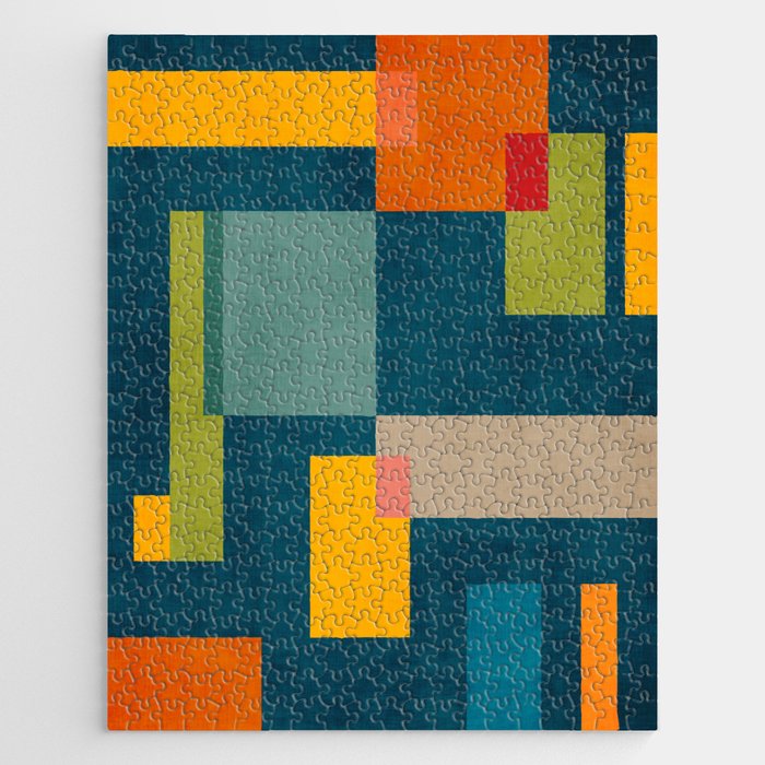 Geometric Colorful Modern Design Artwork  Jigsaw Puzzle Gallery Image 1