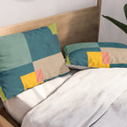 Geometric Colorful Modern Design Artwork  Pillow Sham Gallery Image 2
