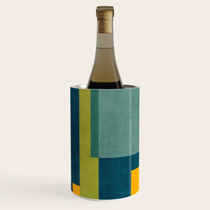 Geometric Colorful Modern Design Artwork  Wine Chiller Gallery Image 2