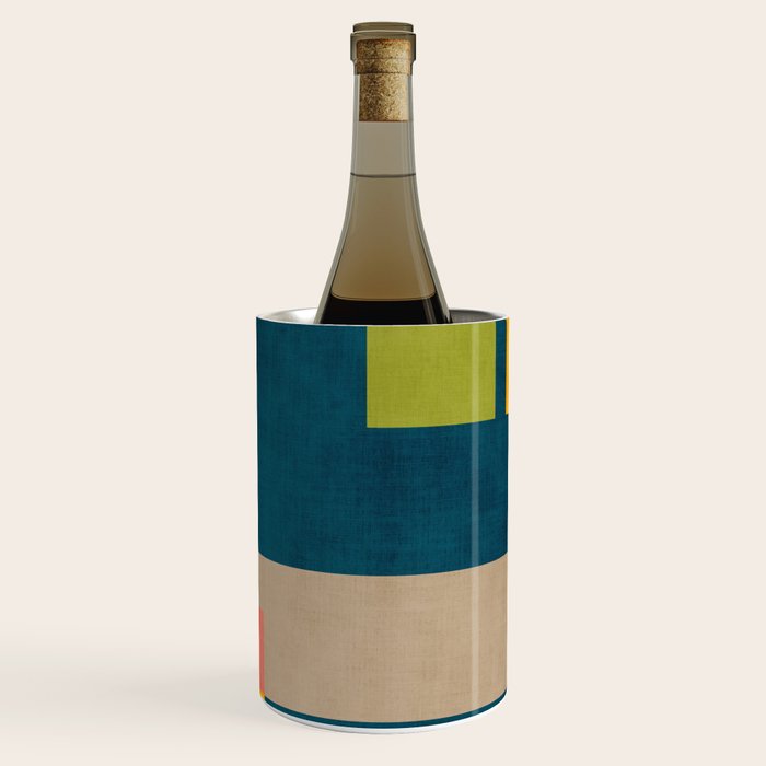 Geometric Colorful Modern Design Artwork  Wine Chiller Gallery Image 3