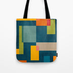 Geometric Colorful Modern Design Artwork  Tote Bag Gallery Image 1