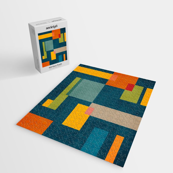 Geometric Colorful Modern Design Artwork  Jigsaw Puzzle Gallery Image 2