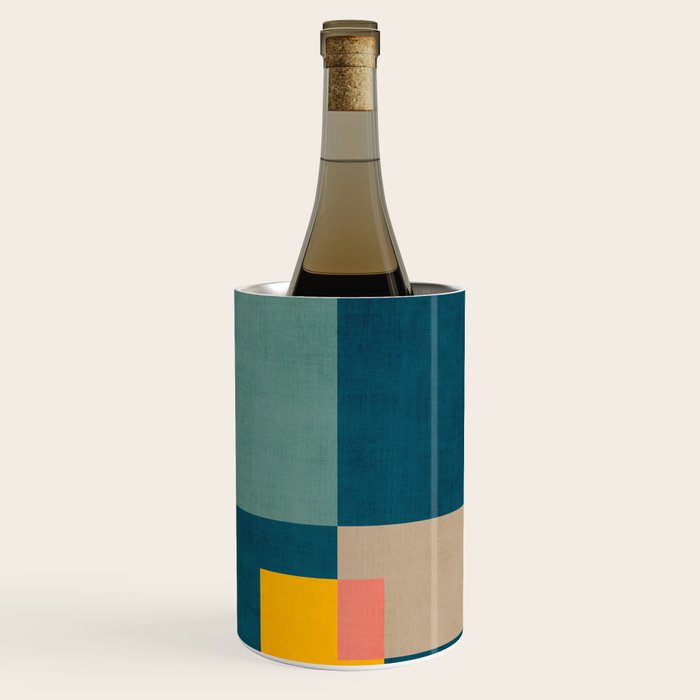 Geometric Colorful Modern Design Artwork  Wine Chiller Gallery Image 1