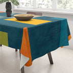 Geometric Colorful Modern Design Artwork  Tablecloth Gallery Image 3