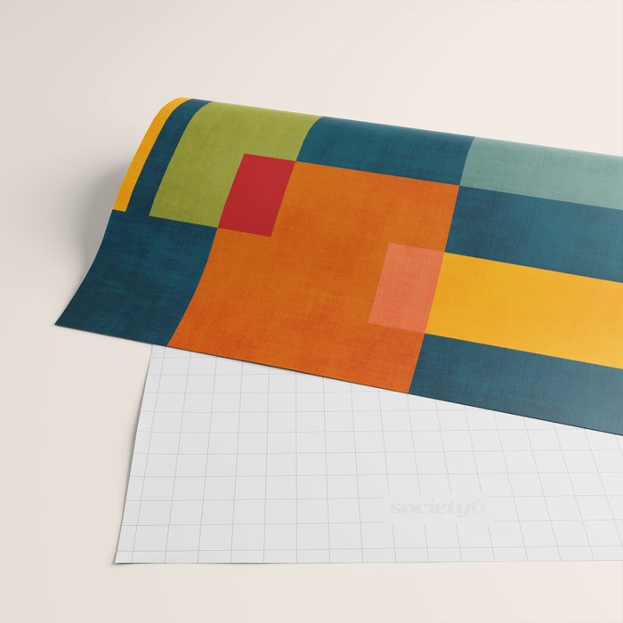 Geometric Colorful Modern Design Artwork  Wrapping Paper Gallery Image 2