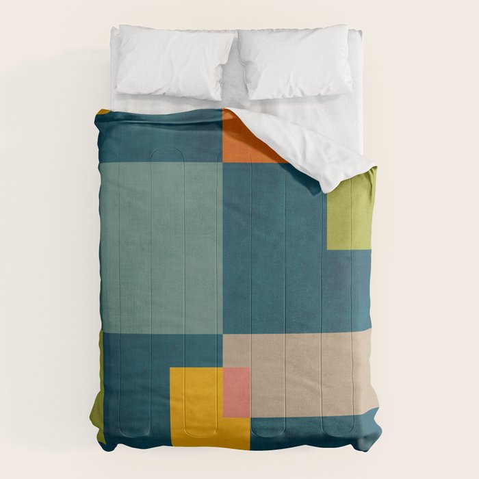 Geometric Colorful Modern Design Artwork  Comforter Gallery Image 6