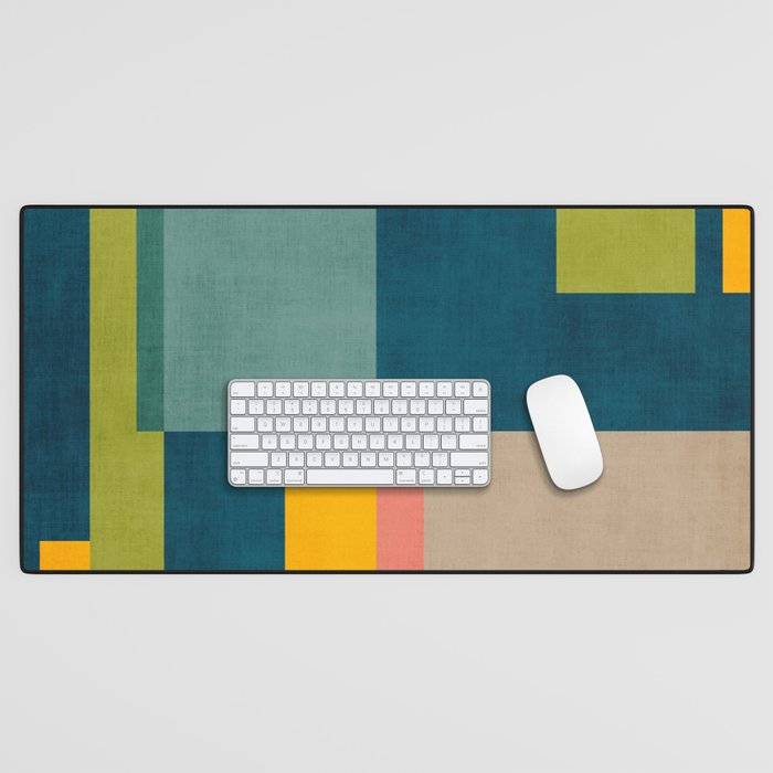 Geometric Colorful Modern Design Artwork  Desk Mat Gallery Image 1