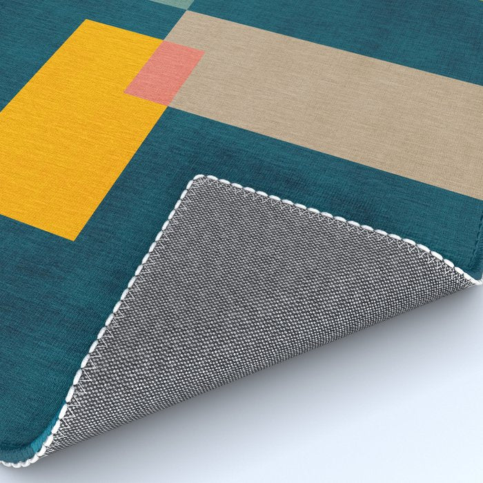 Geometric Colorful Modern Design Artwork  Rug Gallery Image 4