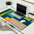 Geometric Colorful Modern Design Artwork  Desk Mat Gallery Image 2