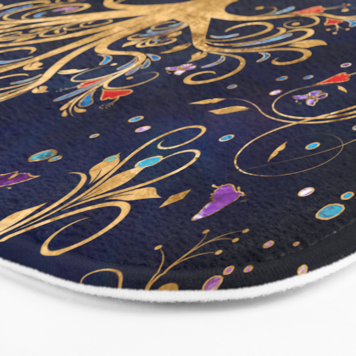Colorful Tree of Life - Yggdrasil  Bath Mat Gallery Image 3