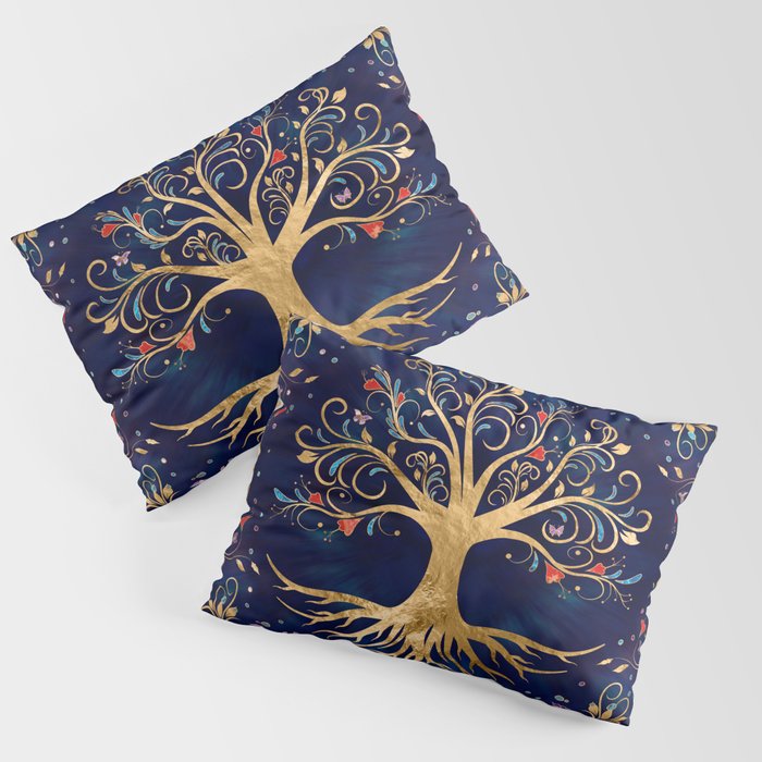 Colorful Tree of Life - Yggdrasil  Pillow Sham Gallery Image 1