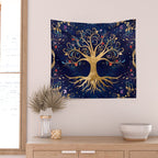 Colorful Tree of Life - Yggdrasil  Wall Tapestry Gallery Image 2
