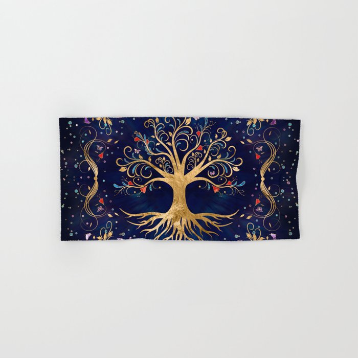 Colorful Tree of Life - Yggdrasil  Bath Towel Gallery Image 1