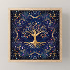 Colorful Tree of Life - Yggdrasil  Mini Art Print Gallery Image 1