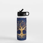 Colorful Tree of Life - Yggdrasil  Water Bottle Gallery Image 1