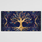 Colorful Tree of Life - Yggdrasil  Desk Mat Gallery Image 3