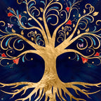 Colorful Tree of Life - Yggdrasil  Coffee Mug Gallery Image 2