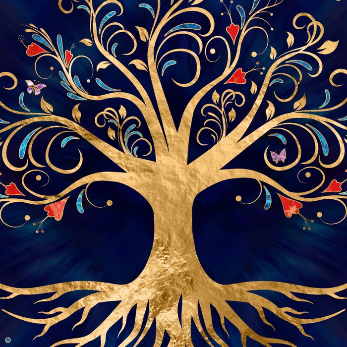 Colorful Tree of Life - Yggdrasil  Coffee Mug Gallery Image 2