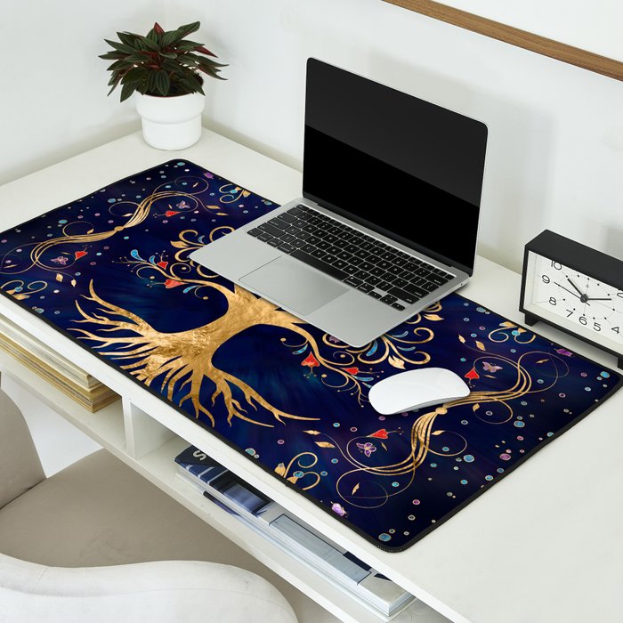 Colorful Tree of Life - Yggdrasil  Desk Mat Gallery Image 2
