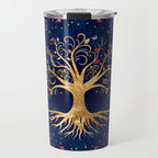 Colorful Tree of Life - Yggdrasil  Travel Mug Gallery Image 1