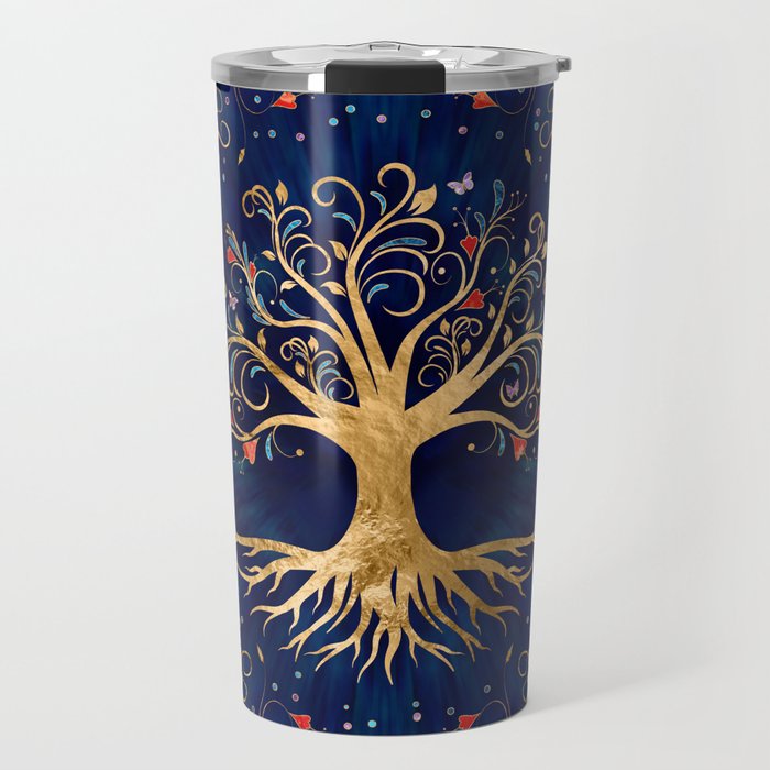 Colorful Tree of Life - Yggdrasil  Travel Mug Gallery Image 1