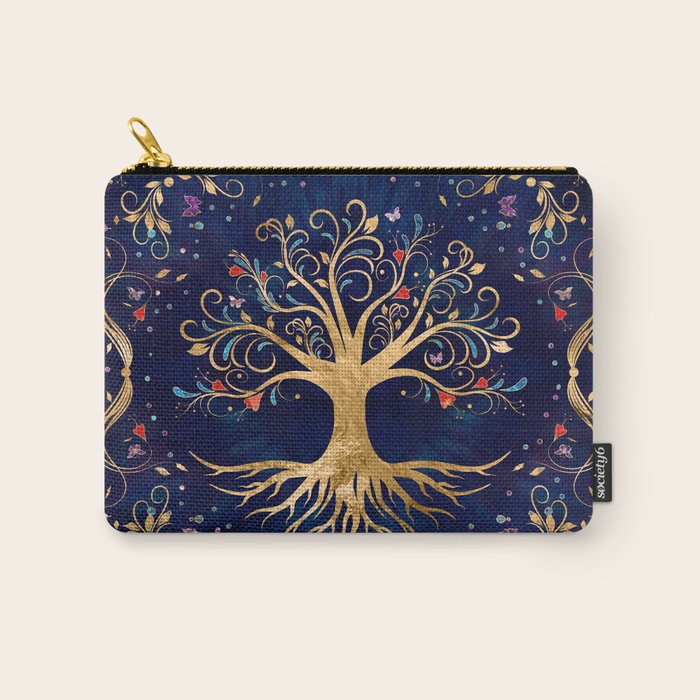 Colorful Tree of Life - Yggdrasil  Carry All Pouch Gallery Image 1