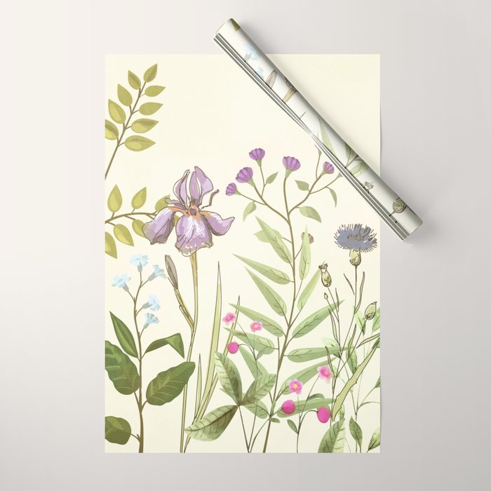 Little Blooming Wildflowers Wrapping Paper Gallery Image 1