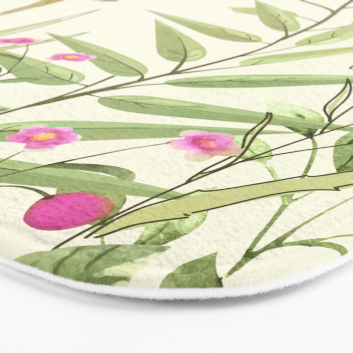 Little Blooming Wildflowers Bath Mat Gallery Image 3