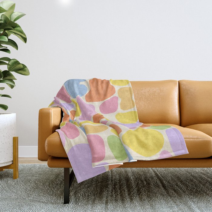 Pastel stones Throw Blanket Gallery Image 1