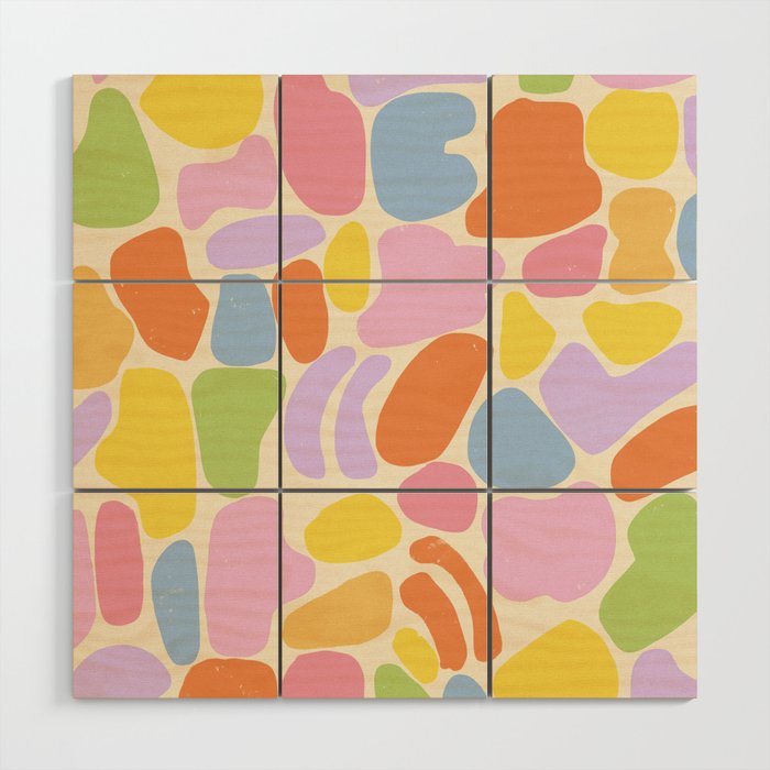 Pastel stones Wood Wall Art Gallery Image 1