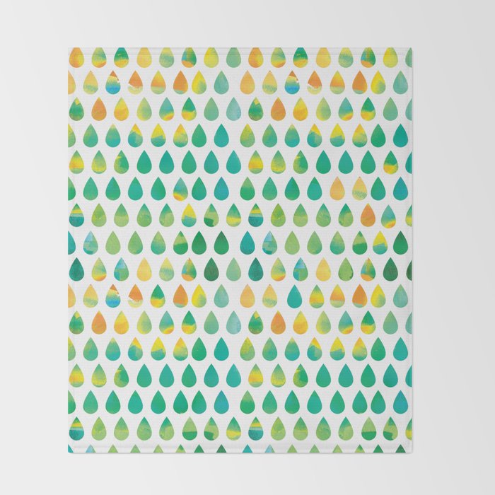 Monsoon Rain Throw Blanket Gallery Image 2