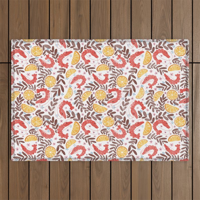Citrus Shrimp Delight Outdoor Rug Gallery Image 1